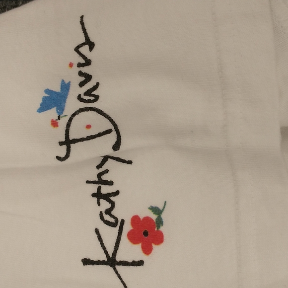 Vintage Cat Tee Kathy Davis Kitty Basket Deadstock Unworn Cotton Single Stitch L - Picture 5 of 9